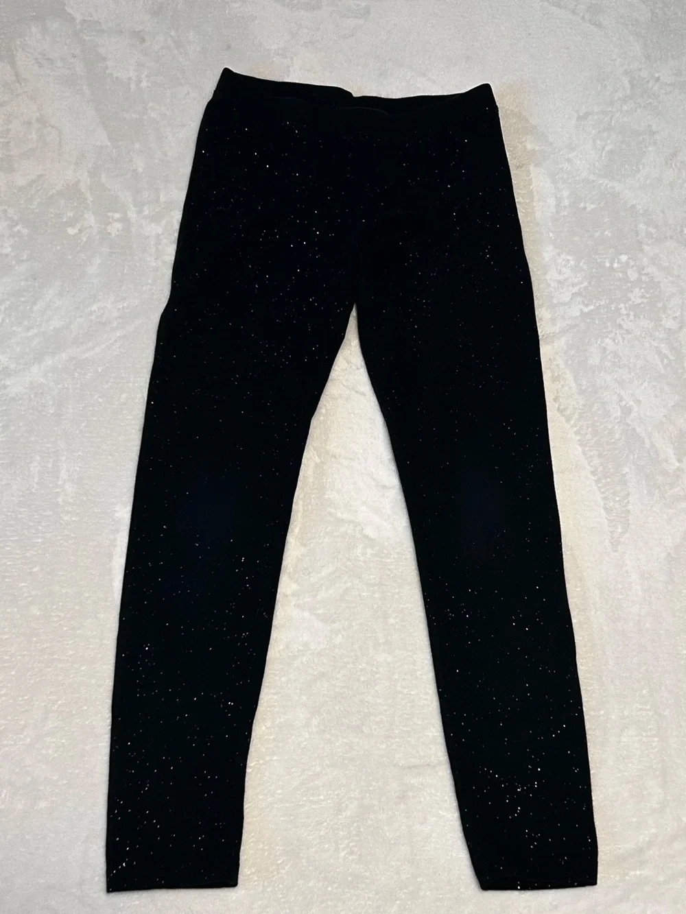 Cat & Jack Black Glitter Graphic Leggings